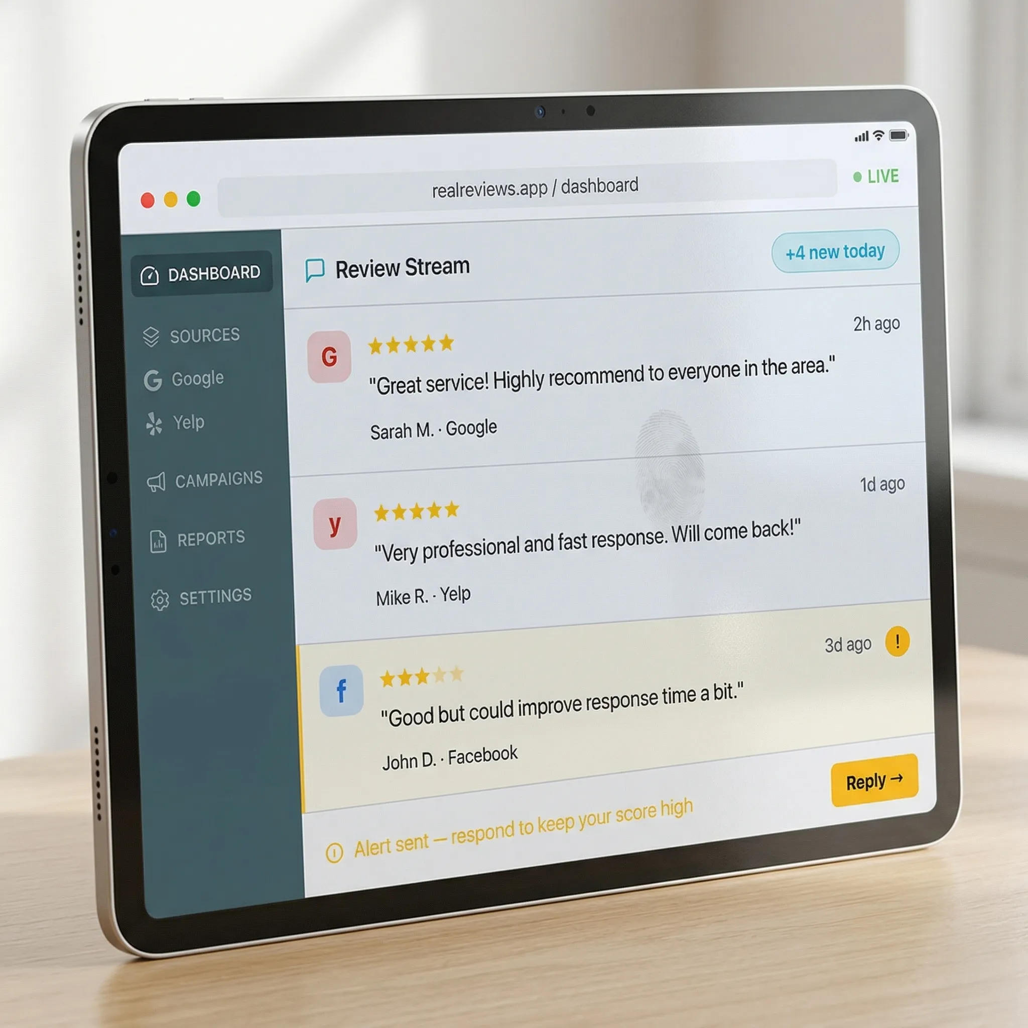 Dashboard Interface Preview